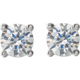 14K White Gold 1/8 CTW Lab-Grown Diamond Stud Earrings
