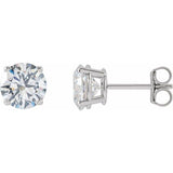 14K White 2 1/2 CTW Lab-Grown Diamond Stud Earrings