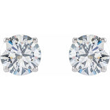 14K White 2 1/2 CTW Lab-Grown Diamond Stud Earrings