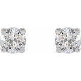 14K White 3 CTW Lab-Grown Diamond Stud Earrings