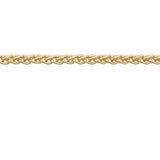 14K Yellow Recycled Metal 1.8 mm Wheat Chain by the Inch