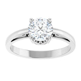 Sterling Silver Stuller Lab-Created Moissanite Ring