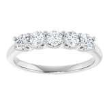 Platinum 5/8 CTW Lab-Grown Diamond Anniversary Band