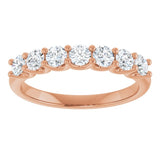 14K Rose 5/8 CTW Lab-Grown Diamond Anniversary Band