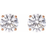 14K Rose 2  1/2 CTW Lab-Grown Diamond Stud Earrings