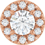 14K Rose 1/3 CTW Lab Grown Diamond Pendant