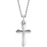 Sterling Silver Cross 18" Necklace