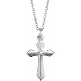 Sterling Silver Cross 18" Necklace