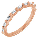 14K Rose 1/4 CTW Lab-Grown Diamond Anniversary Band