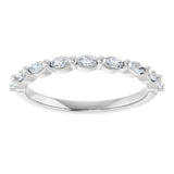 Platinum 1/4 CTW Lab-Grown Diamond Anniversary Band