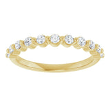 14K Yellow 1/3 CTW Lab-Grown Diamond Anniversary Band