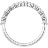 Platinum 1/2 CTW Lab-Grown Diamond Anniversary Band