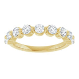 14K Yellow 9/10 CTW Lab-Grown Diamond Anniversary Band