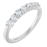 14K White 3/8 CTW Lab-Grown Diamond Anniversary Band