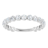 14K White 1 1/6 CTW Lab-Grown Diamond Anniversary Band