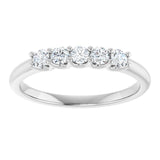 14K White 1/3 CTW Lab-Grown Diamond Anniversary Band