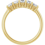 14K Yellow 9/10 CTW Lab-Grown Diamond Anniversary Band