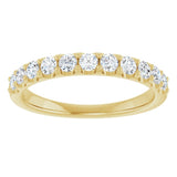 14K Yellow 1/2 CTW Lab-Grown Diamond Anniversary Band
