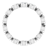 14K White 1 CTW Lab-Grown Diamond  Eternity Band