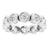 14K White 1 CTW Lab-Grown Diamond  Eternity Band