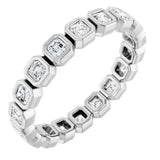 14K Rose 9/10 CTW Lab-Grown Diamond  Eternity Band