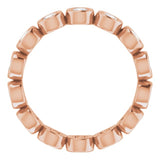 14K Rose 9/10 CTW Lab-Grown Diamond  Eternity Band