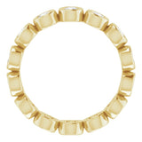 14K Yellow 9/10 CTW Lab-Grown Diamond  Eternity Band