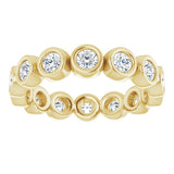 14K Yellow 9/10 CTW Lab-Grown Diamond  Eternity Band