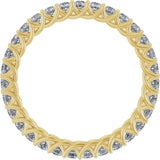 14K Yellow 9/10 CTW Lab-Grown Diamond  Eternity Band