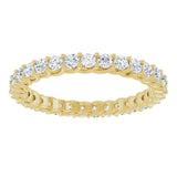14K Yellow 9/10 CTW Lab-Grown Diamond  Eternity Band