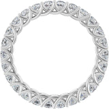 14K White 1 3/8 CTW Lab-Grown Diamond  Eternity Band