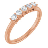 14K Rose 1/3 CTW Lab-Grown Diamond  Anniversary Band