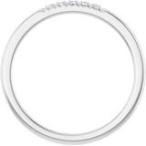 Platinum .08 CTW Lab-Grown Diamond  French-Set Anniversary Band