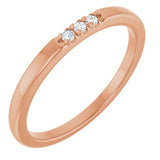 14K Rose .05 CTW Lab-Grown Diamond  Anniversary Band