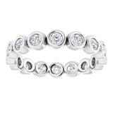Platinum 1/2 CTW Natural Diamond Eternity Band