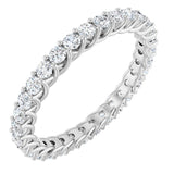 Platinum 3/4 CTW Natural Diamond Eternity Band