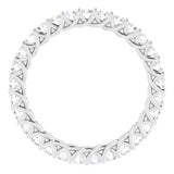Platinum 3/4 CTW Natural Diamond Eternity Band