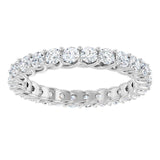 14K White 1 3/8 CTW Natural Diamond Eternity Band