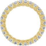 14K Yellow 1 3/8 CTW Natural Diamond Eternity Band