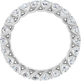 Platinum 1 7/8 CTW Natural Diamond Eternity Band