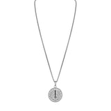 Bulova Sterling Silver 925 Classic Jewelry Mens Pendant