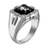 Bulova Sterling Silver 925 Luxury Jewelry Mens Ring
