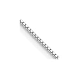 Sterling Silver Rhodium-plated .9mm Box Chain