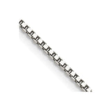 Sterling Silver Rhodium-plated 1.4mm Box Chain