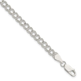 Sterling Silver 5mm Double Link Charm Bracelet
