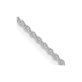Sterling Silver Rhodium-plated 1.5mm Cable Chain