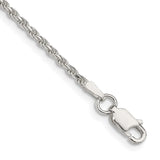 Sterling Silver 1.85mm Diamond-cut Rope Chain