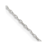 Sterling Silver 1.4mm Flat Oval Cable Chain