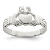 Sterling Silver Solid Claddagh Ring