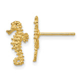 14K Mini Left and Right Seahorse Post Earrings